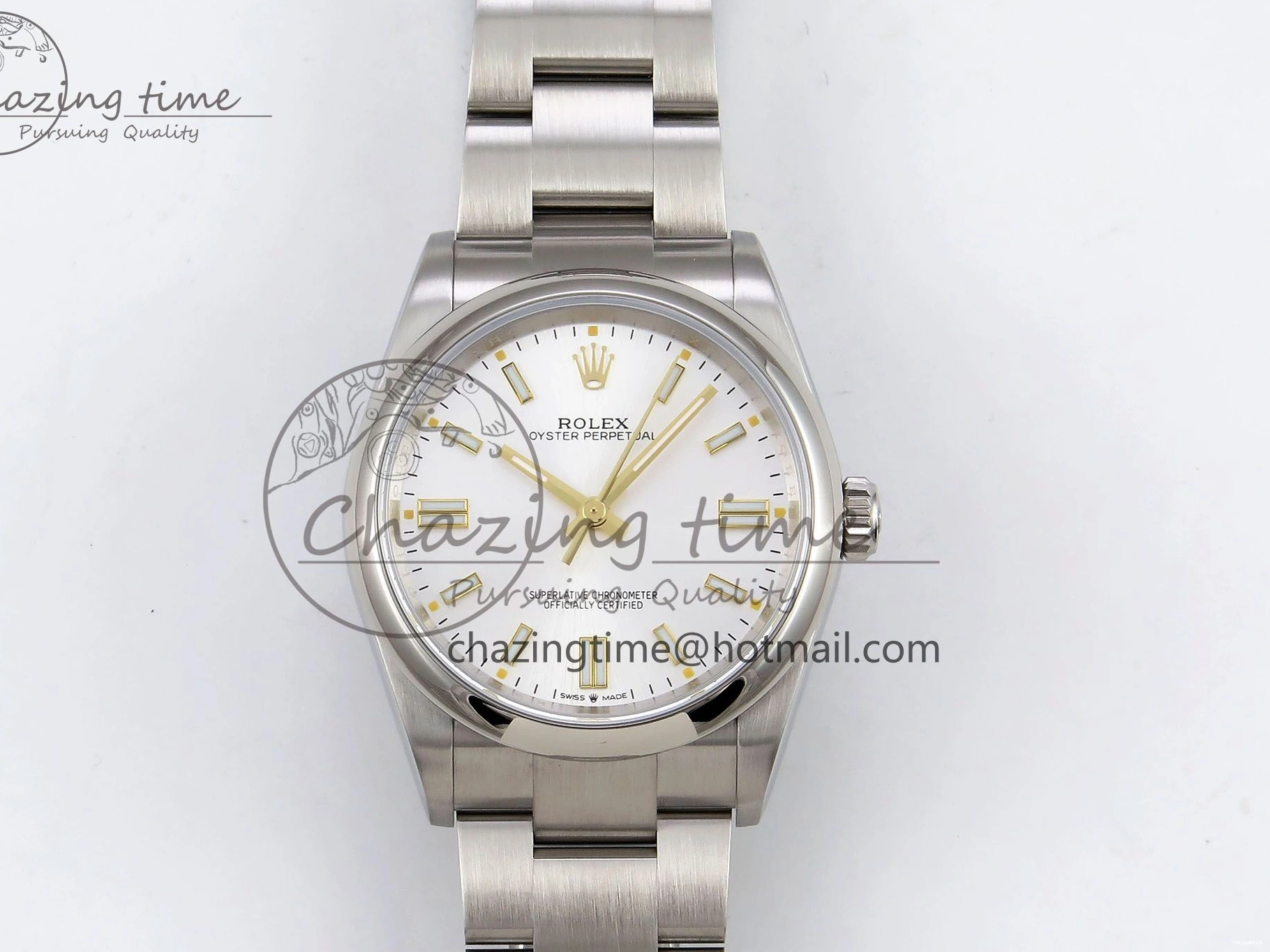 904L Steel 36mm Oyster APF Dial 126000 1:1 Perpetual Silver Best VR3230 Edition 0124